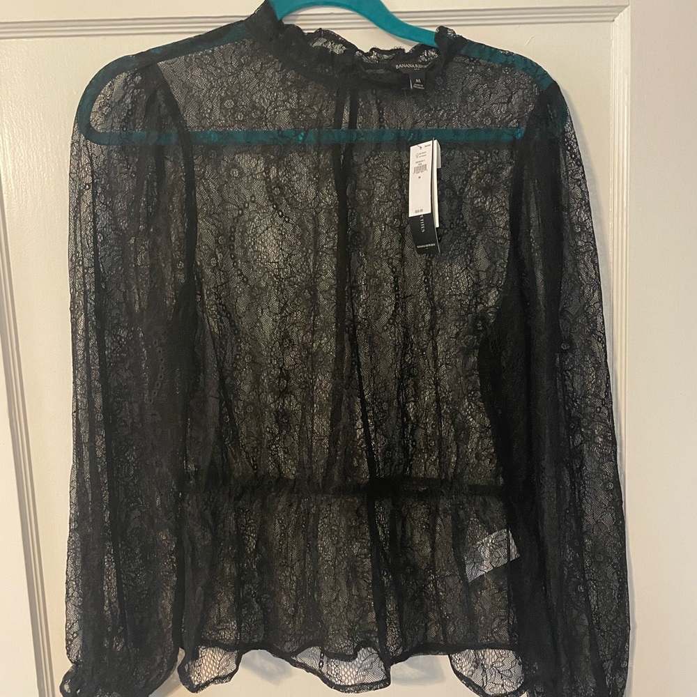 Black lace top